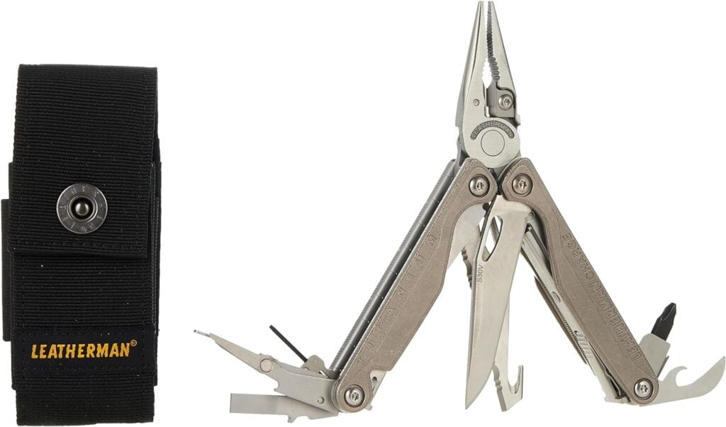 Leatherman Charge Plus TTi - Titanium multi-tool Gear up for Great Outdoor Birding Hiking Camping Essentials