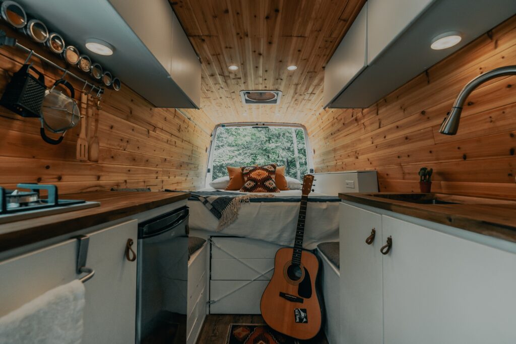 Limited space in the van Embracing the Beauty of Van Life Adventures