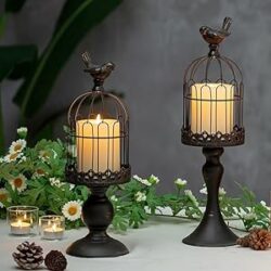 Decorative Candle Holder Birdcage Lantern as a perfect delightful gift for bird lovers and birdwatchers