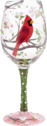 Hand-Painted Bird Wine Glasse one of 30 Ideas of Gifts for Bird Lovers