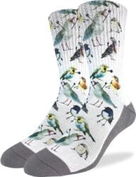 Bird Watching Knee-High Socks as a perfect delightful gift for bird lovers and birdwatchers