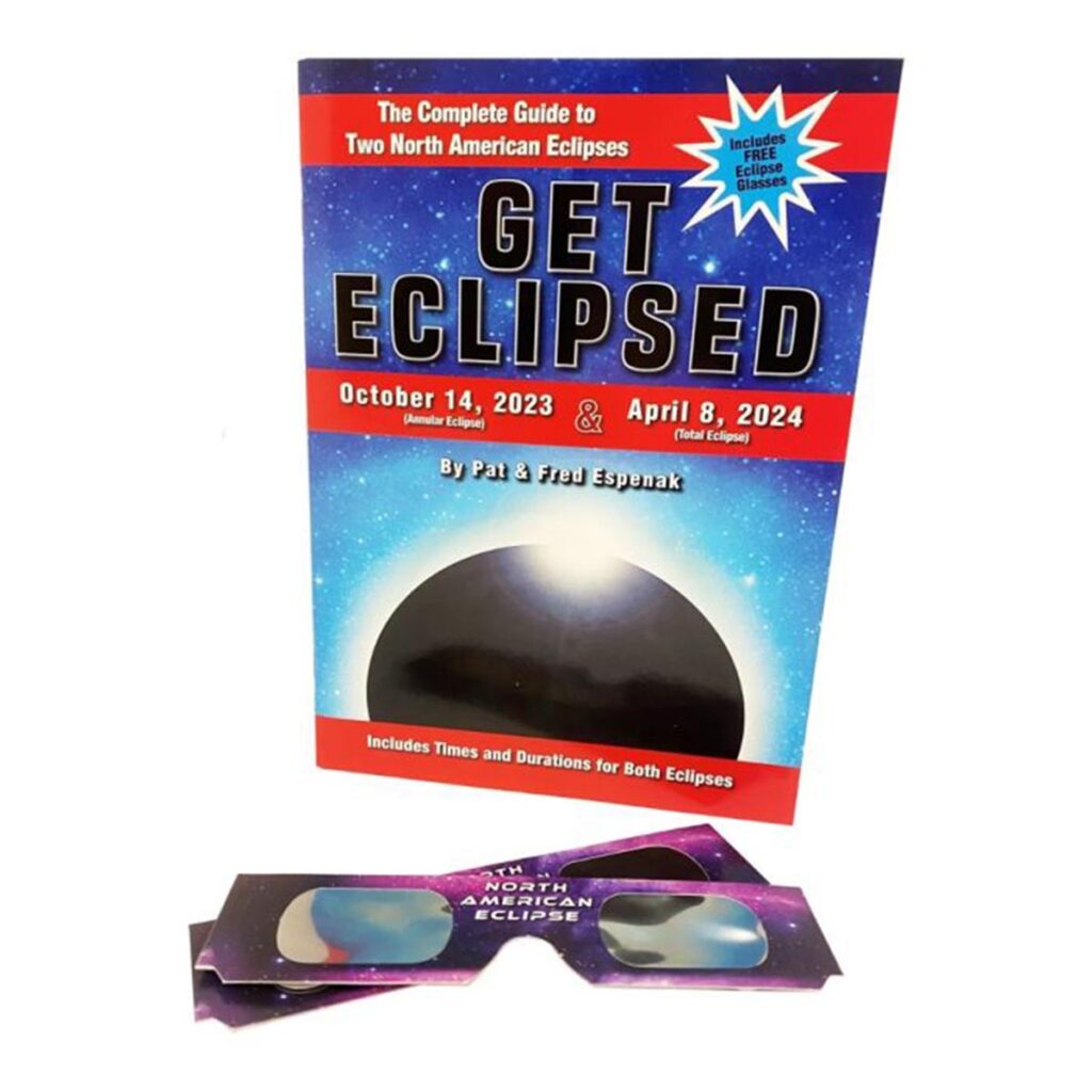 Book with 2 Eclipse Solar Glasses