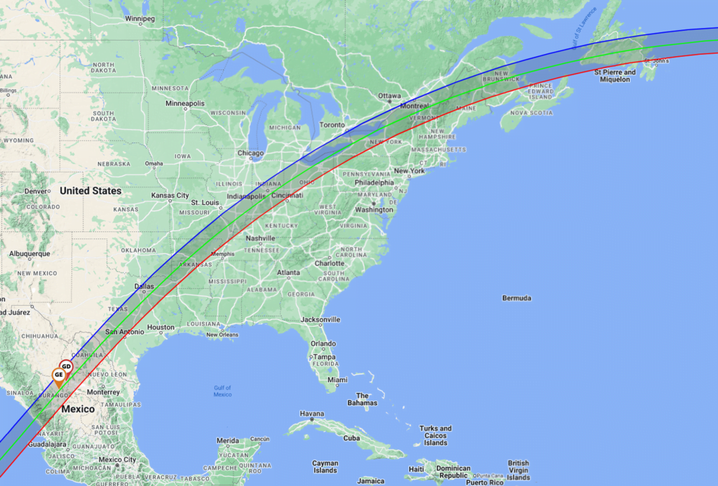Path of the Great American Eclipse 2024 10 best places for observation