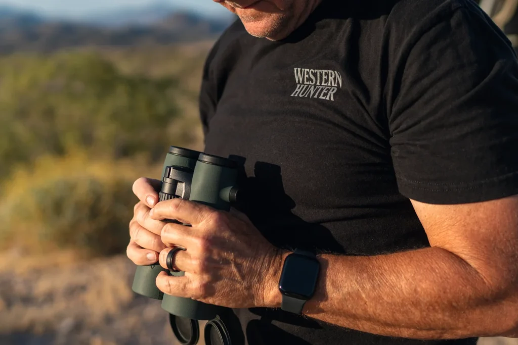Man with Swarovski Binoculars