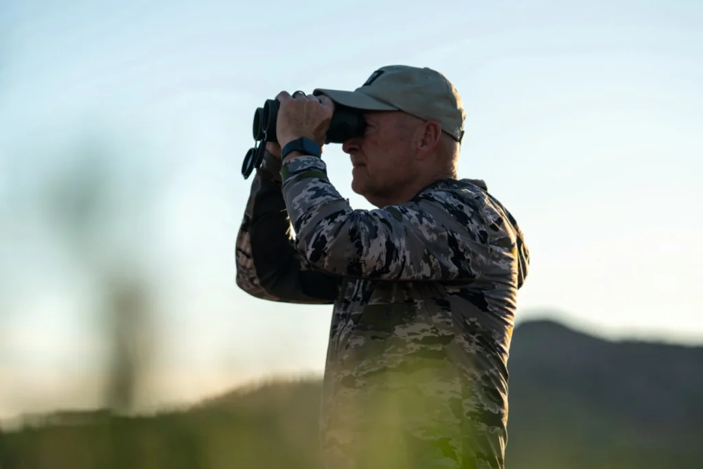 Man with Swarovski Binoculars