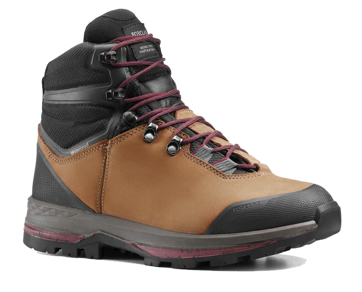Forclaz Trek 100 Flexible Leather Hiking Boots Women's Decathlon's Labor Day Sale