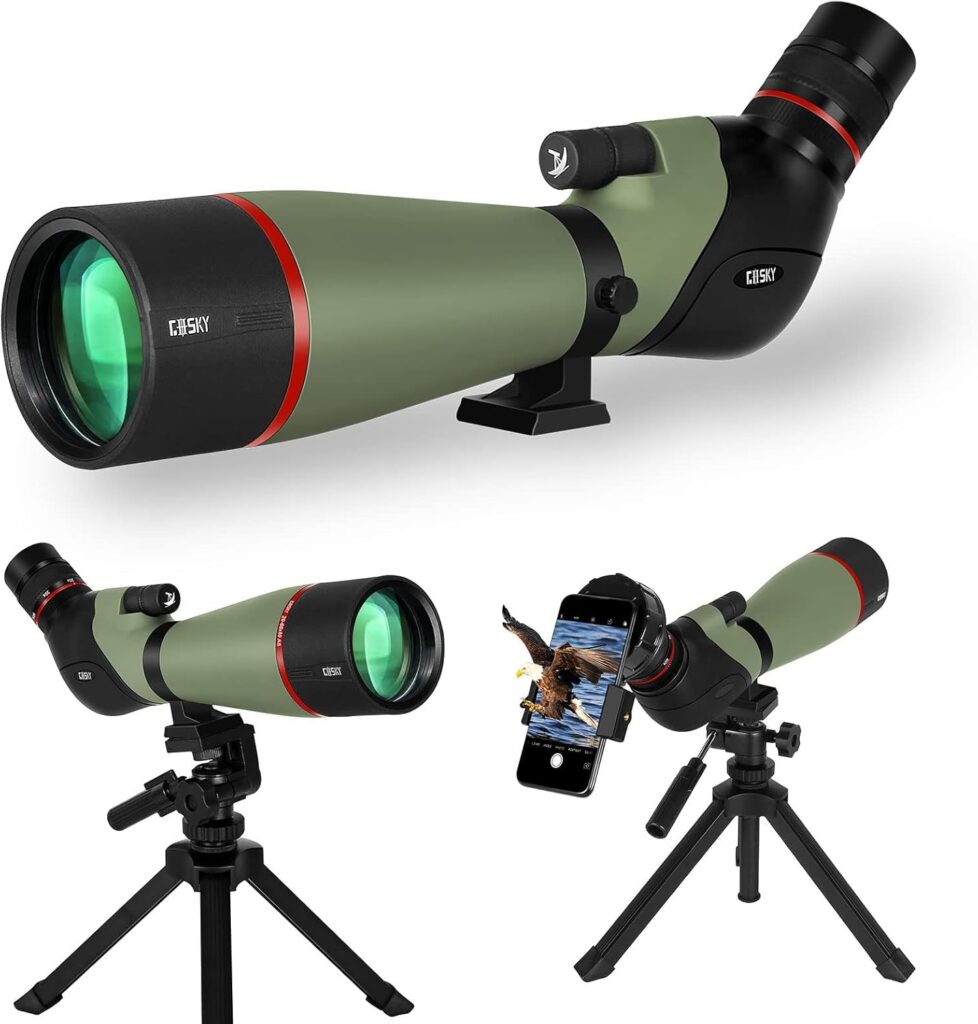 Gosky 20-60X80 HD Spotting Scope Best Christmas Gifts for Birdwatcher