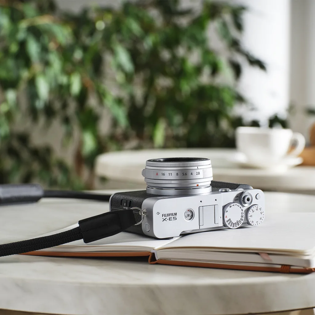 FUJIFILM X-E5 silver lightweight camera for Wildlife Photography