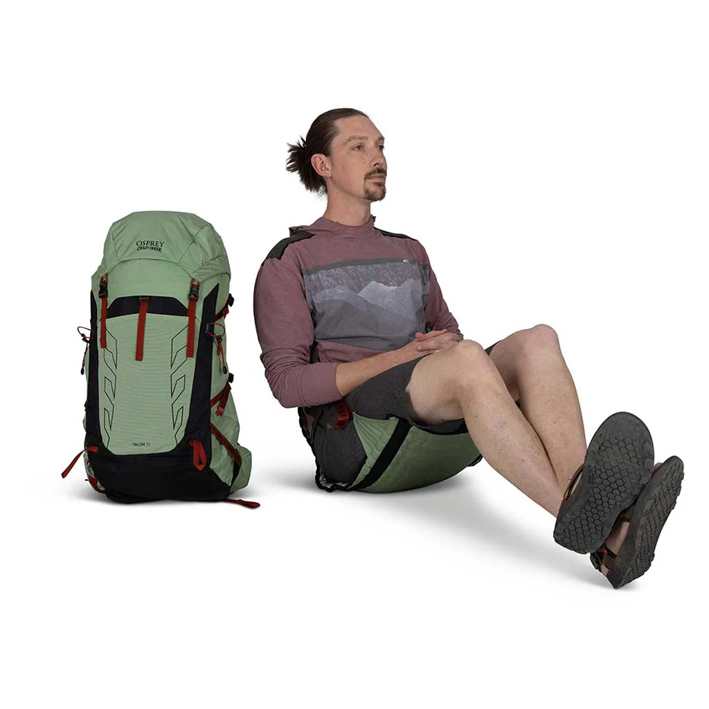 Backpack with built-in seat