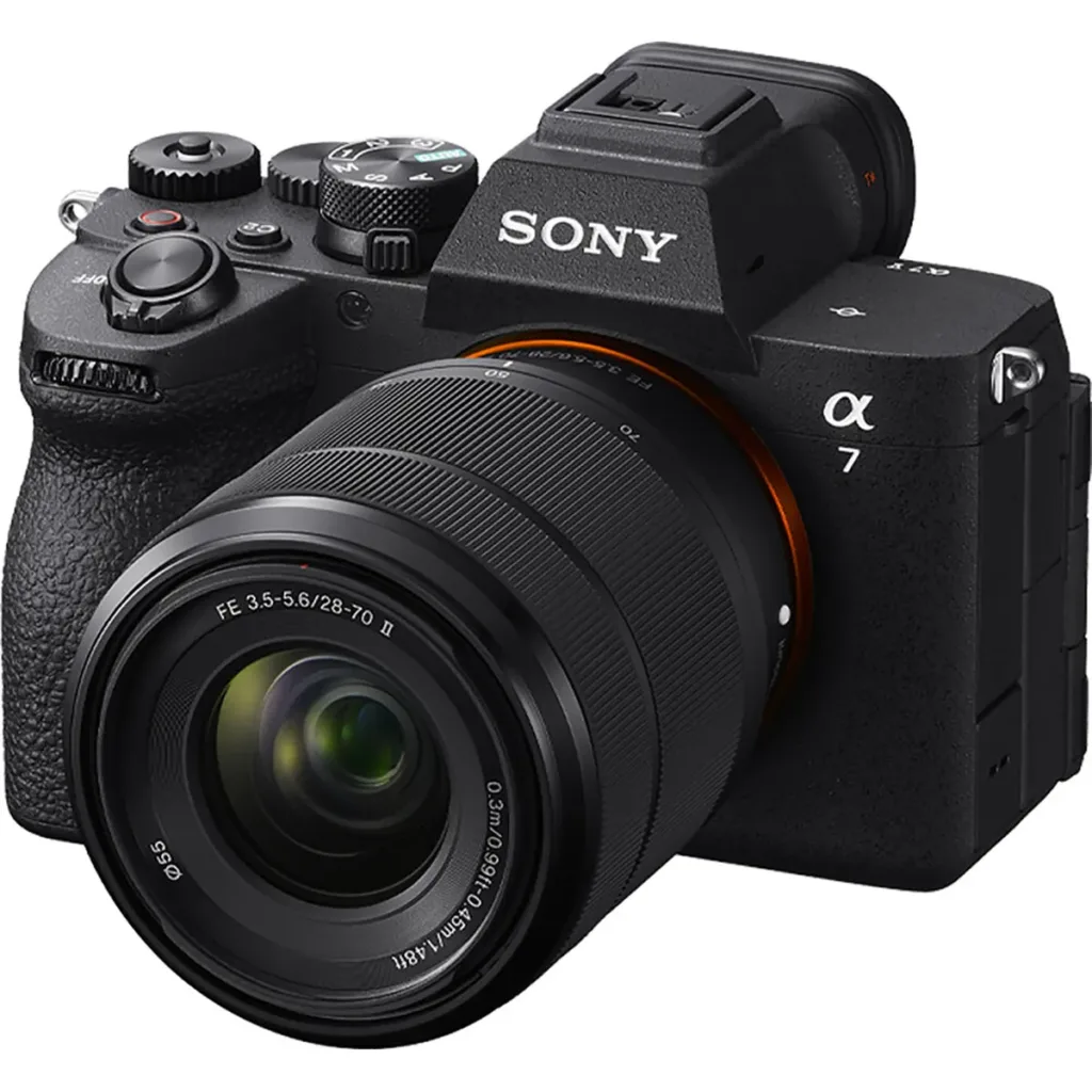 sony-alpha-a7-v-mirrorless-camera with lens