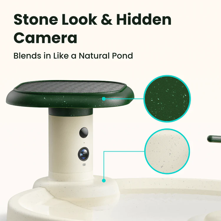 Birdfy Bath Jolly O - Smart Birdbath - camera Birdfy Bath Jolly O - Smart Birdbath - camera