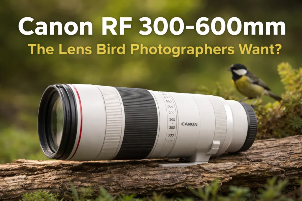 Canon RF 300-600mm lens close-up