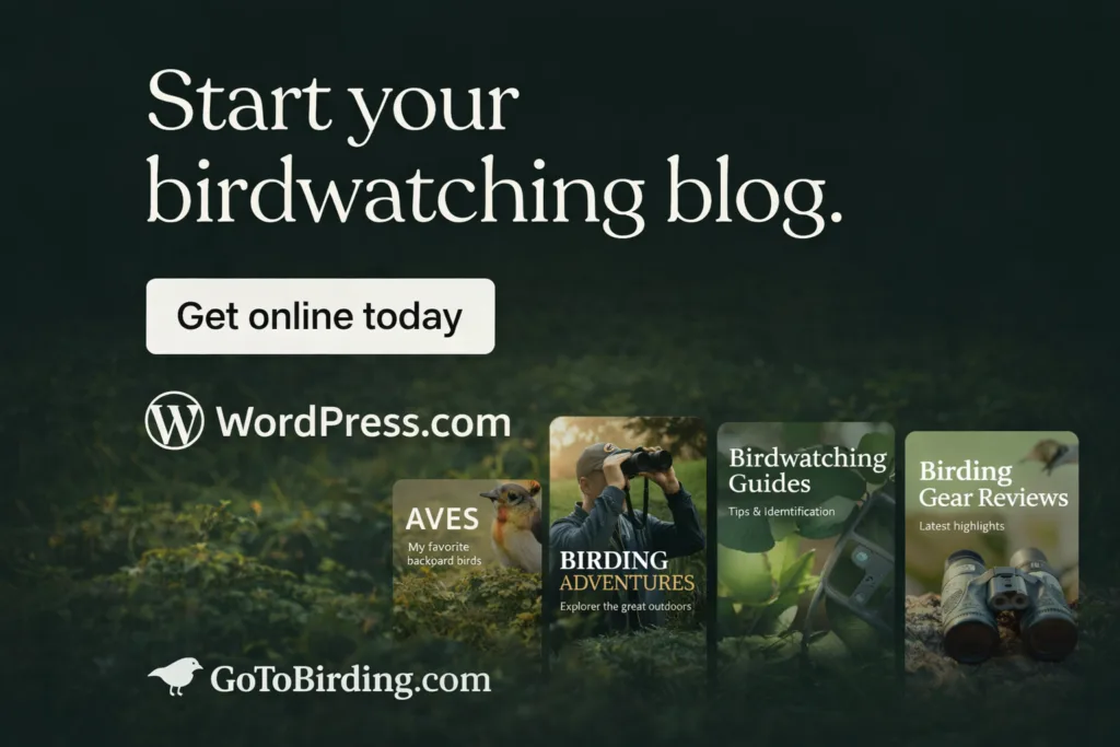 Start your birdwatching blog today