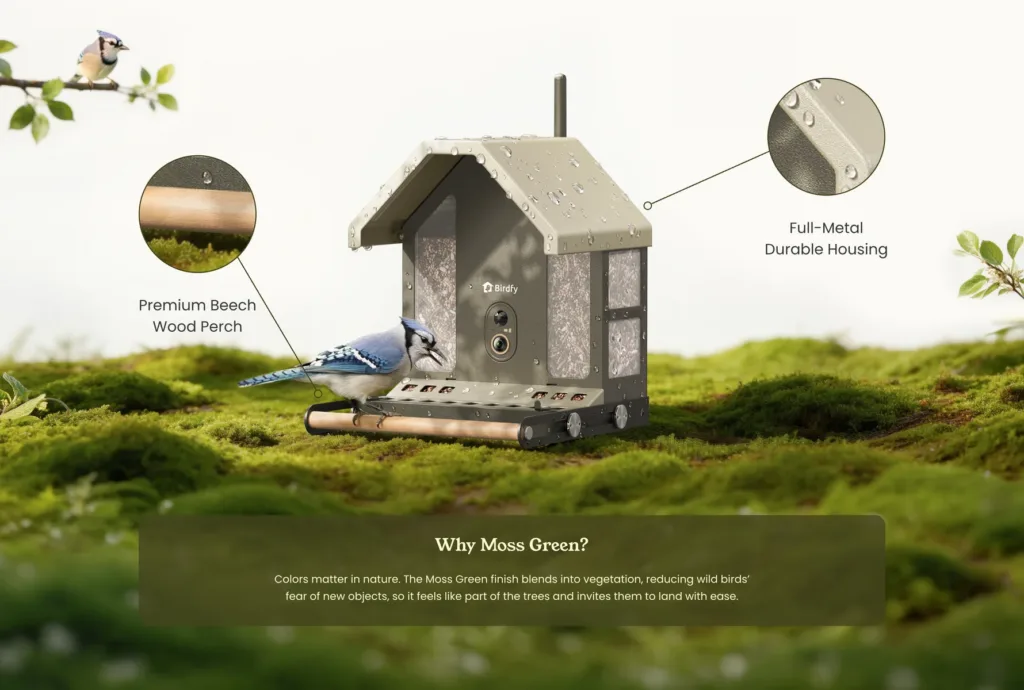 Birdfy metal_2 4K
smart bird feeder 2