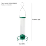 Metal Bird Feeder Hanging Hummingbird Feeder Crafted from Iron Art Design