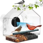 AI Bird Recognition Smart Bird Feeder Camera Two-Way Voice Intercom 4MP HD Night Vision Wide Angle CMOS Sensor WiFi Pan-Tilt