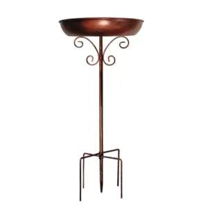 Metal Bird Bath with pedestal
