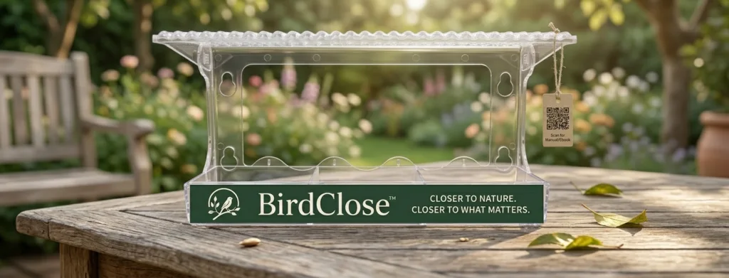 BirdClose Haven window bird feeder outdoor 2