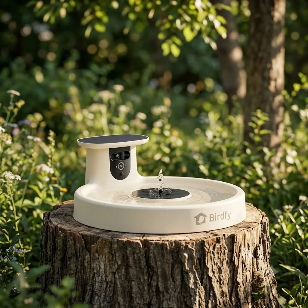 Birdfy Birdbath Pro White Featured